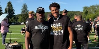 Adilson e Thalys Almeida, pai e filho vivendo um sonho (Foto: Divulgação Lightnings)