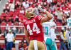 Comemoração rotineira de Juszczyk que dessa vez sofreu punição da NFL. (Imagem: Divulgação)