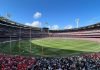 O MCG lotado durante a Grande Final da AFL de 2022; a partida atraiu um público de 100.024 espectadores. (Foto: Divulgação MCG)