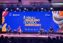 2º Fórum Brasileiro de Futebol Americano reúne esporte, NFL, marcas e mídia no Rio O 1° Fórum reuniu especialistas em comunicação e negócios da modalidade, além de executivos da NFL no dia 2 de setembro do ano passado, na ESPM (Escola Superior de Propaganda e Marketing), em São Paulo. (Imagem: Divulgação CBFA)