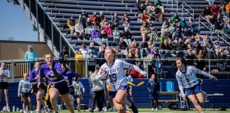 Jogo entre UW-Stout e University of Northwestern–St. Paul, que iniciaram seus programas de College Flag Football em 2025. (Imagem: Divulgação UW-Stout Athletics)